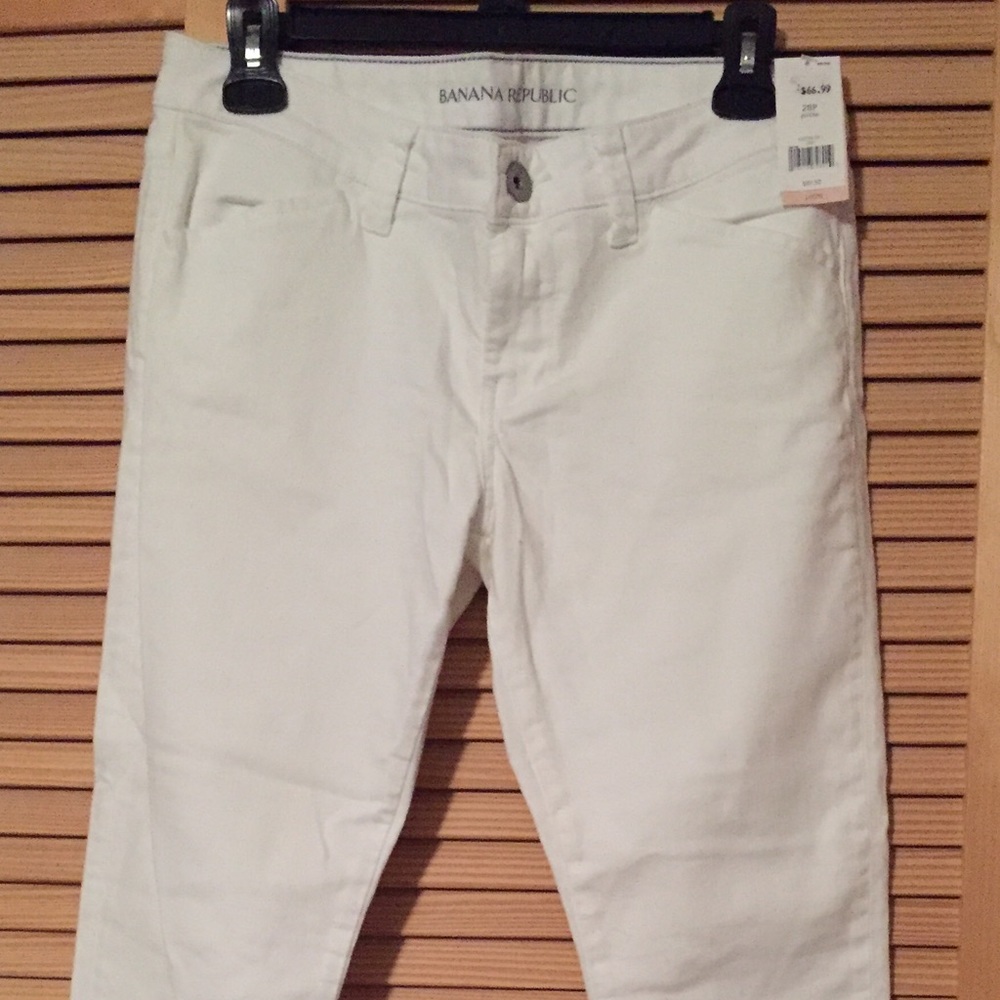 Banana Republic white jeans